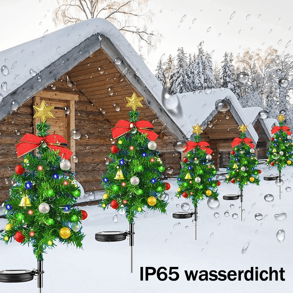 🔥LETZTER TAG 50 % RABATT🎄Solar Weihnachtsbaumlichter Außenbeleuchtung wasserdicht