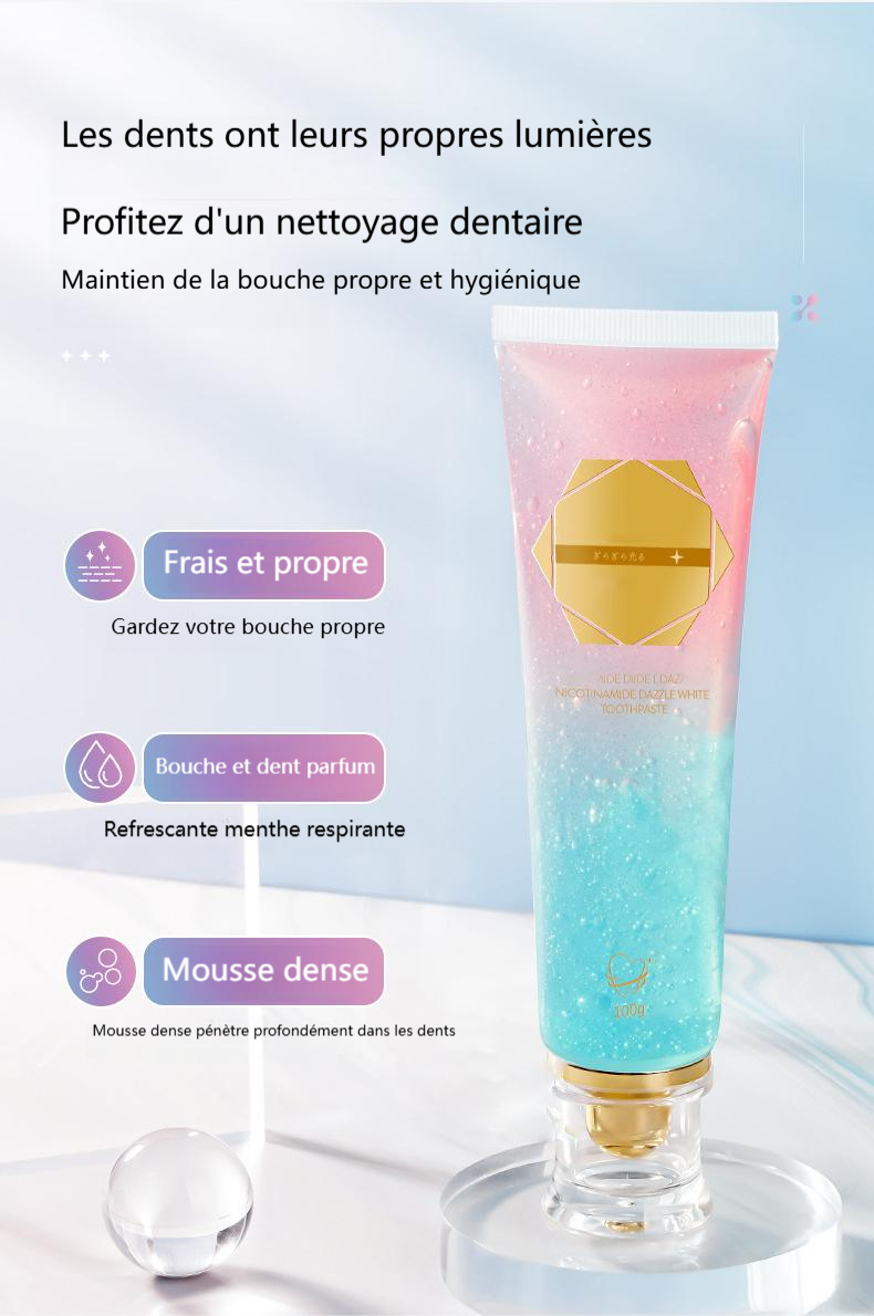 🦷 Dentifrice blanchissant à la niacinamide – Pour des dents plus saines et plus blanches !