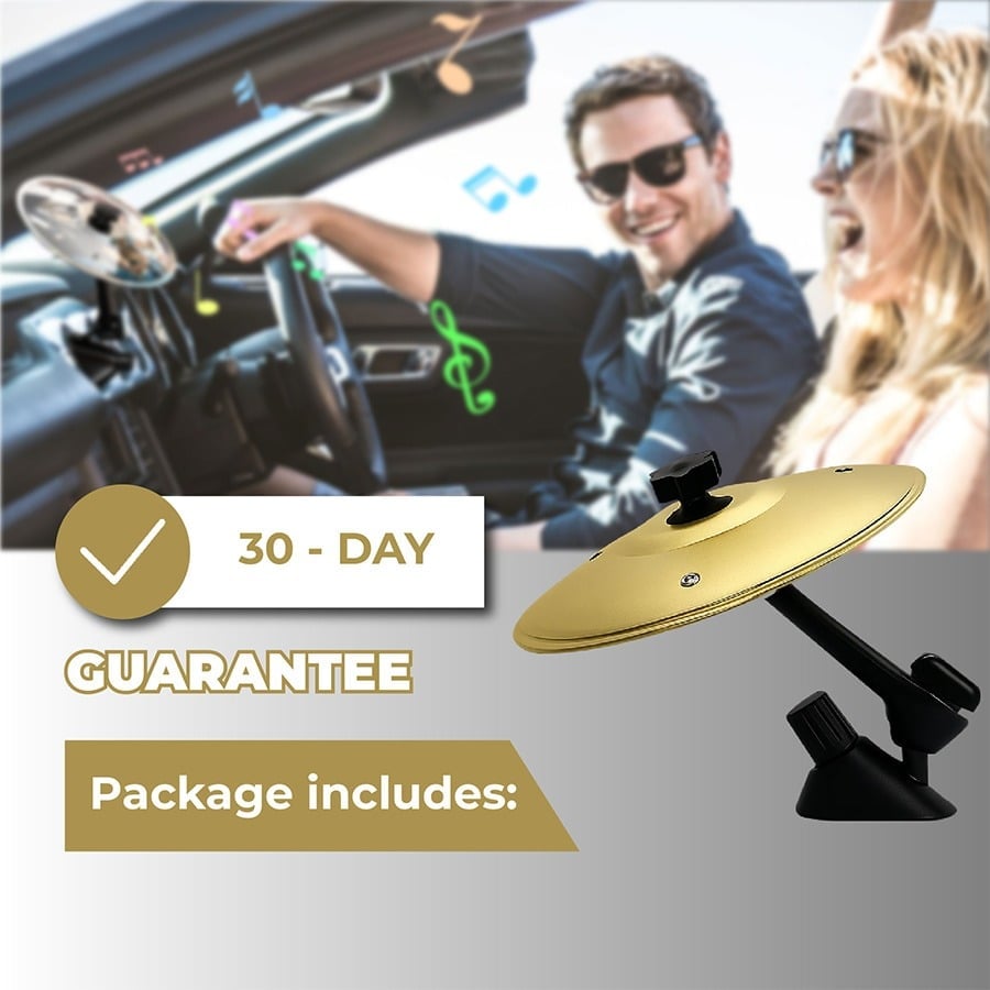 ⏰LAST DAY SALE 50% OFF💥Mini Car Drum Cymbal – Air Vent Mount with Adjustable