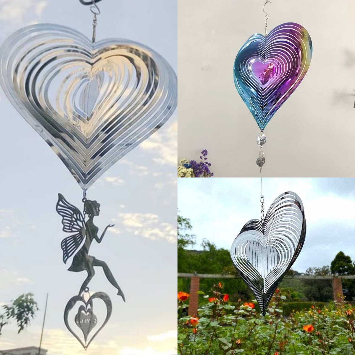 LAST DAY PROMOTION 70% OFF - ❤️ Mesmerizing Heart Wind Spinner 💖 Buy 2 Free Shipping