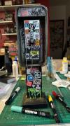 Miniature American Payphone in 1:12 Scale For Action Figure Displays / Toy Photography