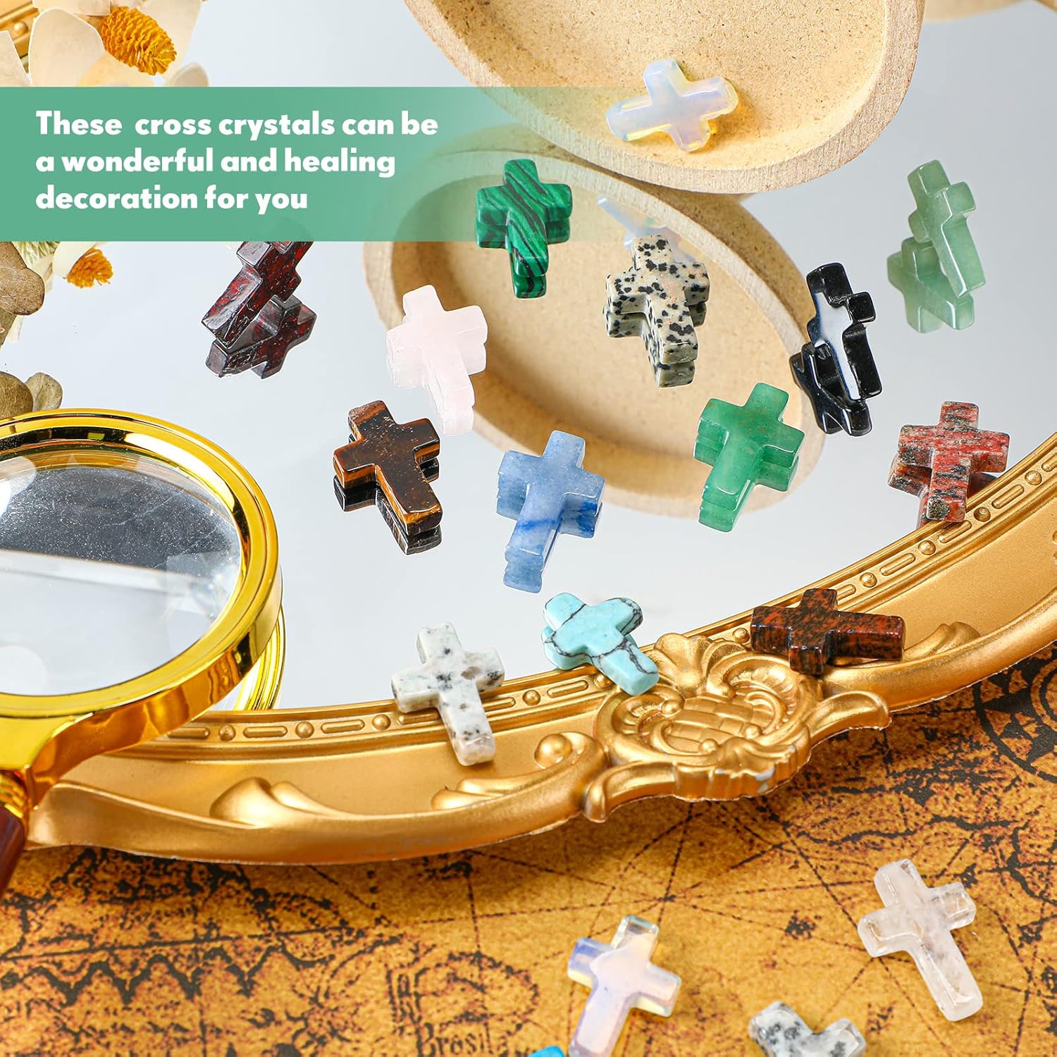 🎁TikTok Last Day Sale - 70% OFF🎉Handmade Natural Crystal Crosses✝️