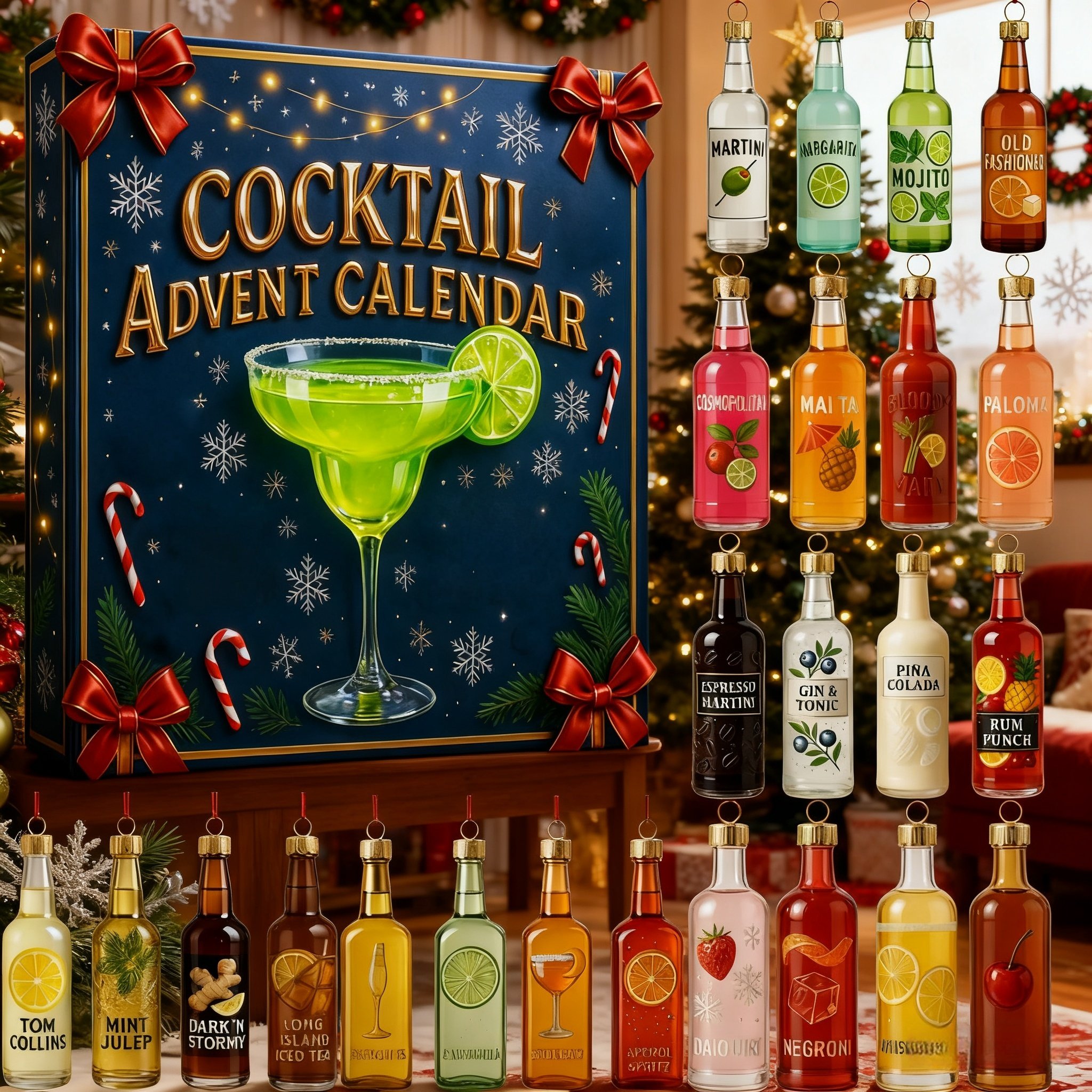 🔥Last Day 50% OFF -🎄2025 Cocktail Advent Calendar