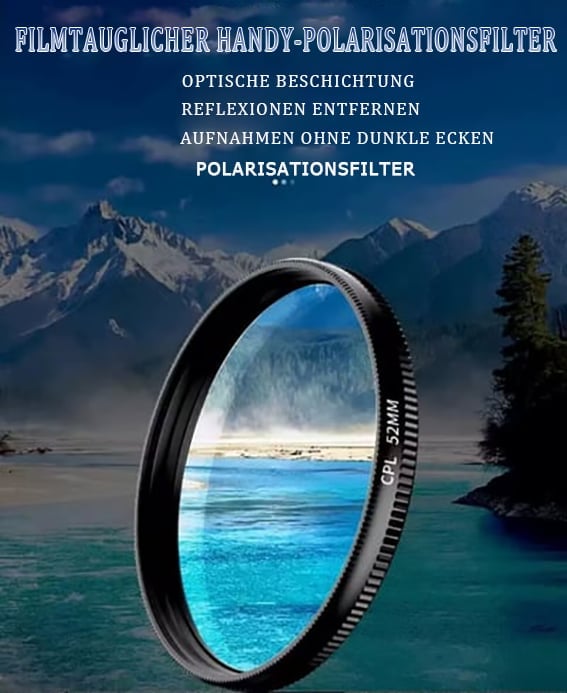 📸Tragbares Polarisationskameraobjektiv für Smartphones