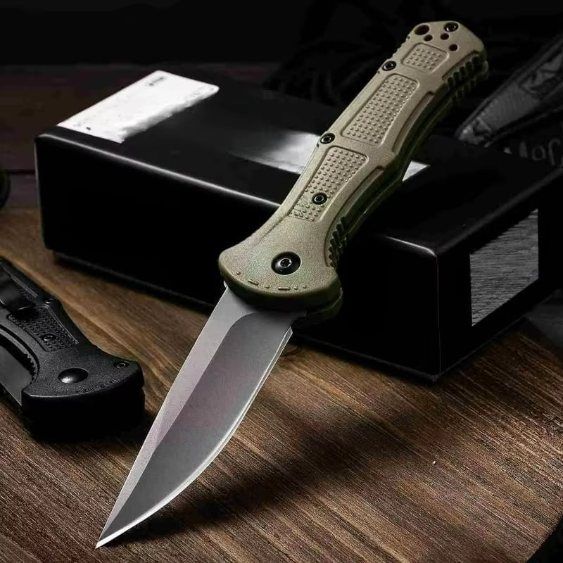 ⚔ Tactical Folding Knife – CPM-D2 Blade, Nylon Fiber Handle