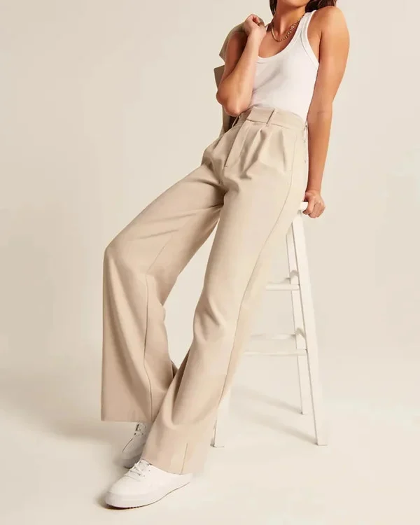 🔥Early Valentine's Day 70% OFF- High Wasit Tailored Wide Leg Pants Casual Pants