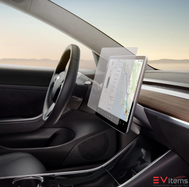 Tesla Model 3 & Model Y Screen Protector - High Quality Tempered Glass (9H)