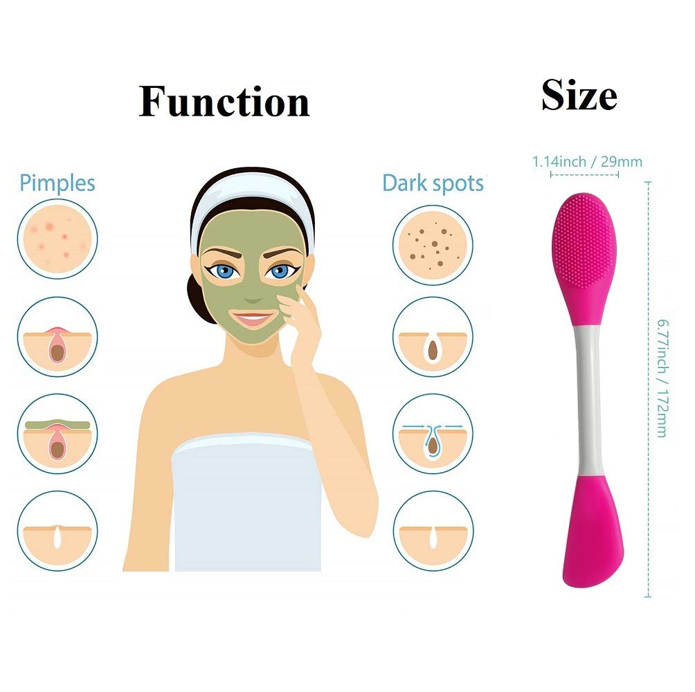 (🎄Christmas Hot Sale- 49% OFF) Double-Ended Silicone Face Mask Brush-BUY 3 GET 2 FREE NOW