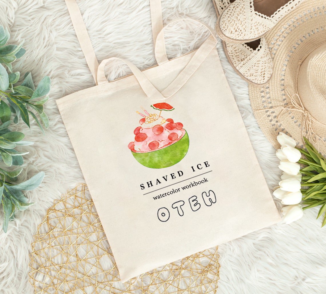 𝙊𝙏𝙀𝙃® Watercolor Canvas bag-Shaved Ice