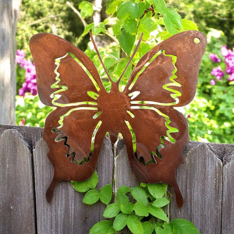 🔥 Celebrate July 4th with 50% OFF! Rusty Iron Garden Animal & Butterfly Stakes – Vintage Metal Yard Decor for Courtyards & Parks