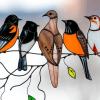 🔥Last Day Promotion - 49% OFF🔥Birds Stained Window Panel Hangings - Buy 2 Free Shipping
