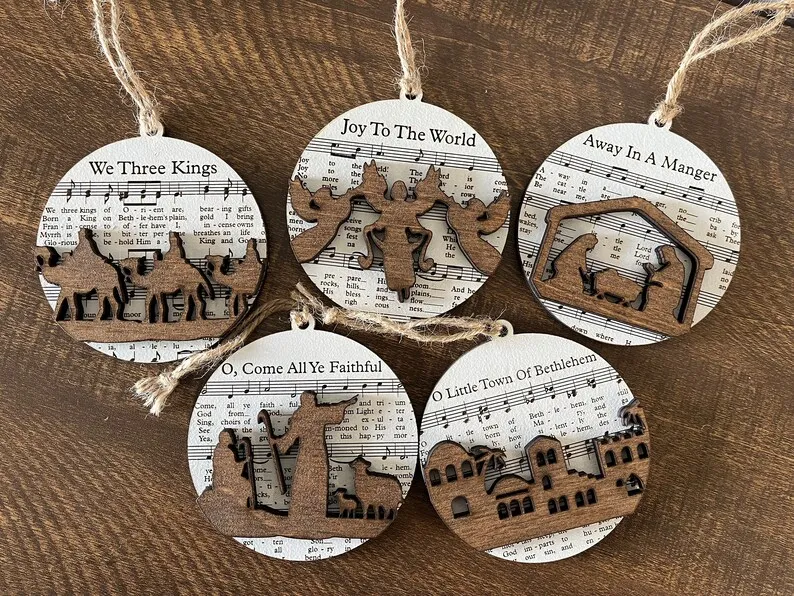 🔥Early Christmas Pre-Sale-49% OFF🎵-Music Sheet Nativity Ornament