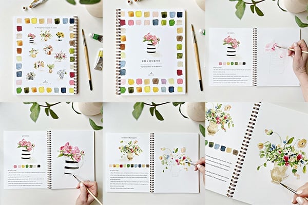 🖼️Beginner-Friendly💕 Watercolor Workbook