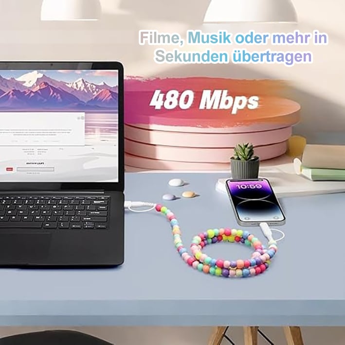 🔥LETZTER TAG – 49 % Rabatt🌈Vier-in-eins-Datenkabel-Ladekabel