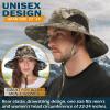 EINSKEY Unisex Sun Hat, Waterproof Wide Brim Bucket Hat Packable Boonie Hat for Fishing Hiking Gardening Safari Beach