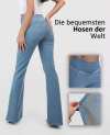 🔥Stretch-Jeans mit hoher Taille und Crossover
