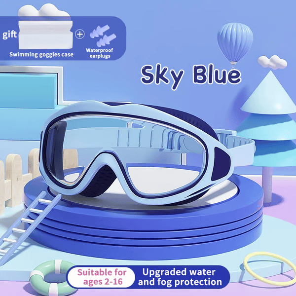 🎁TikTok Last Day Sale - 70% OFF🏊‍♂️ ✨HD children's large frame waterproof and anti-fog swimming goggles