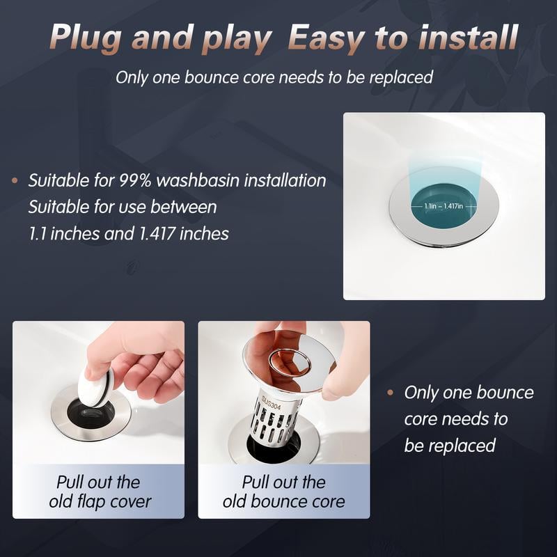 🔥LAST DAY SALE 49% OFF-Universal Stainless Steel Drain Strainer (BUY 2 GET 1 FREE)
