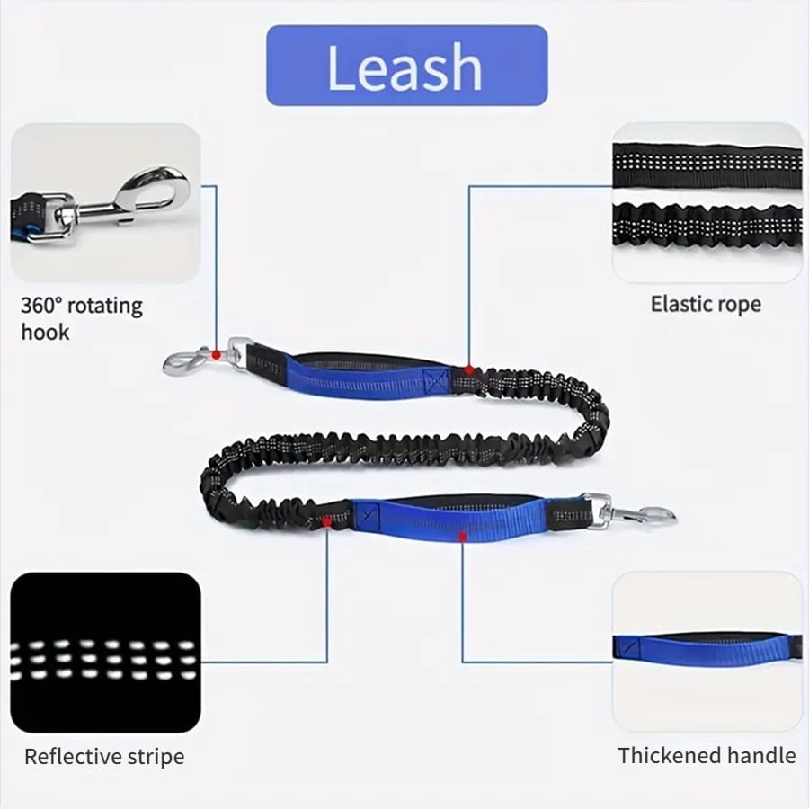 🎁TikTok Last Day Sale - 70% OFF🎉Hands Free Dog Leash with Zipper Pouch