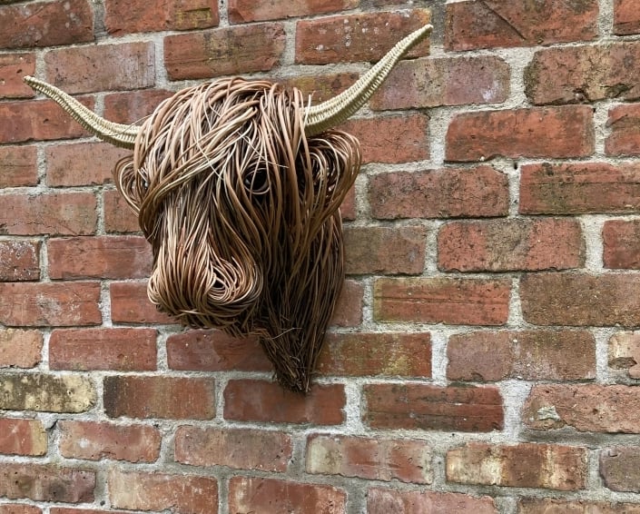 🔥Limited Time Sale 48% OFF🎉Woven Willow Highland Cow-(Buy 2 free shipping)