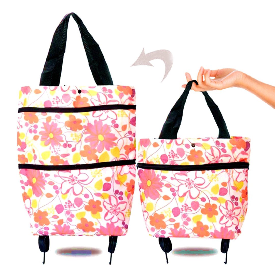 🎁TikTok Last Day Sale - 70% OFF🎉Foldable Shopping Trolley Tote Bag
