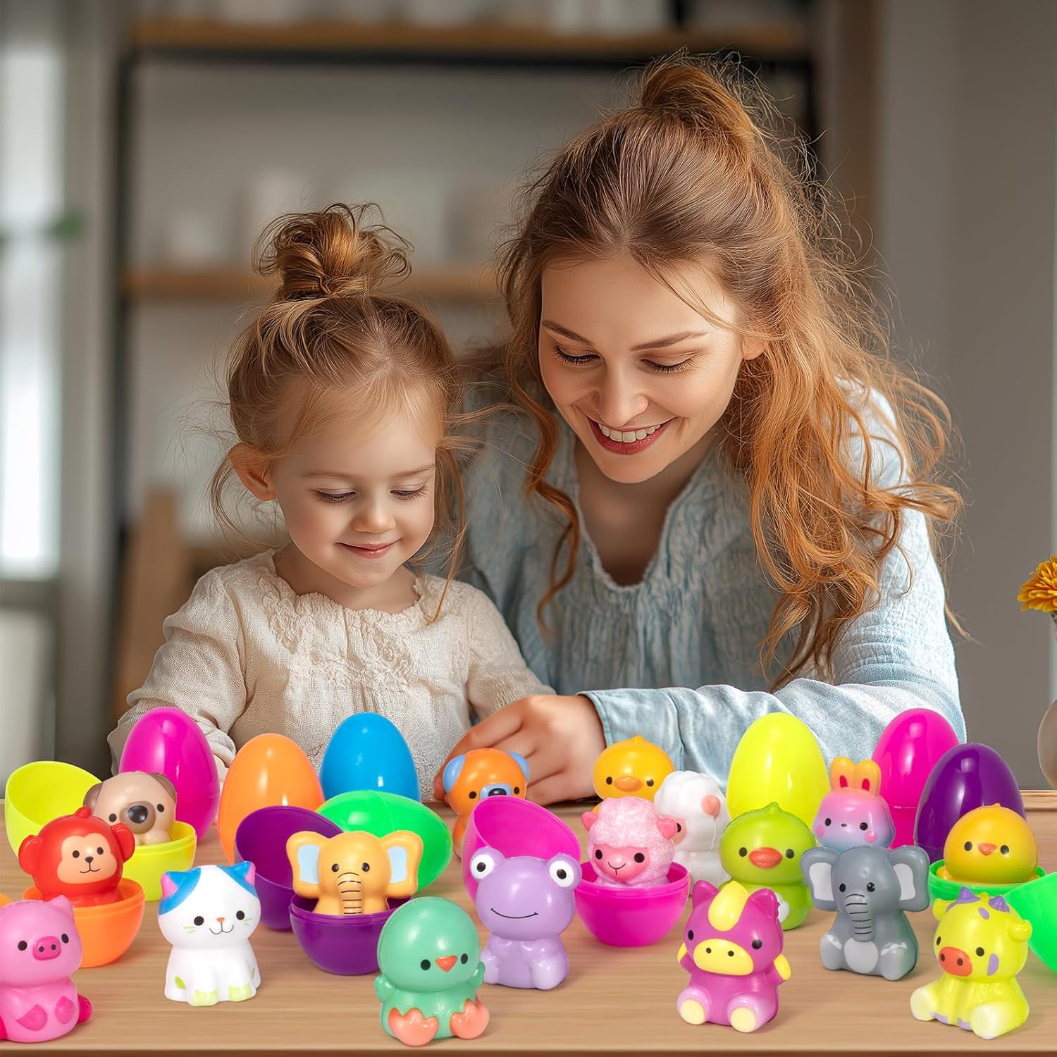 🎁TikTok Spring Last Day Promotion 48% OFF-🎁-24 PCS Easter Eggs Prefilled Slow Rising Squishy Toys