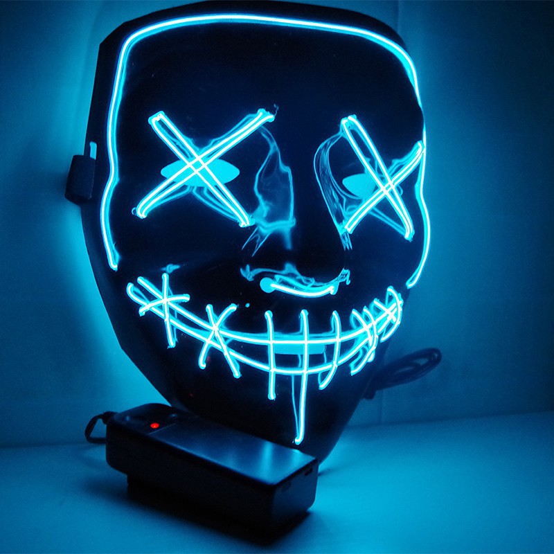 🔥Last Day Promotion - 60% OFF🎁🎃👹Halloween LED Glowing Mask👻