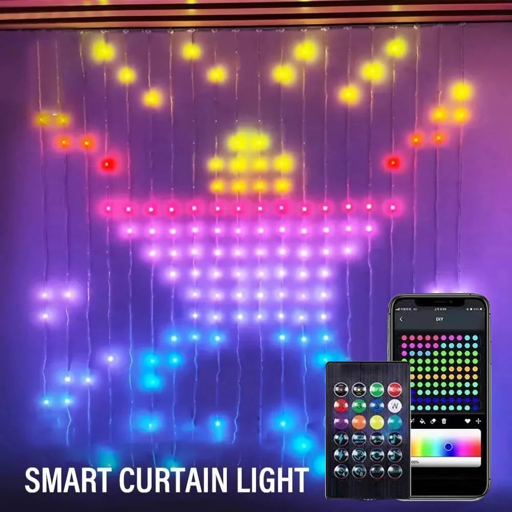 (🎉Last Day Promotion 50% OFF) Color Waves LED Curtain Sync Lights