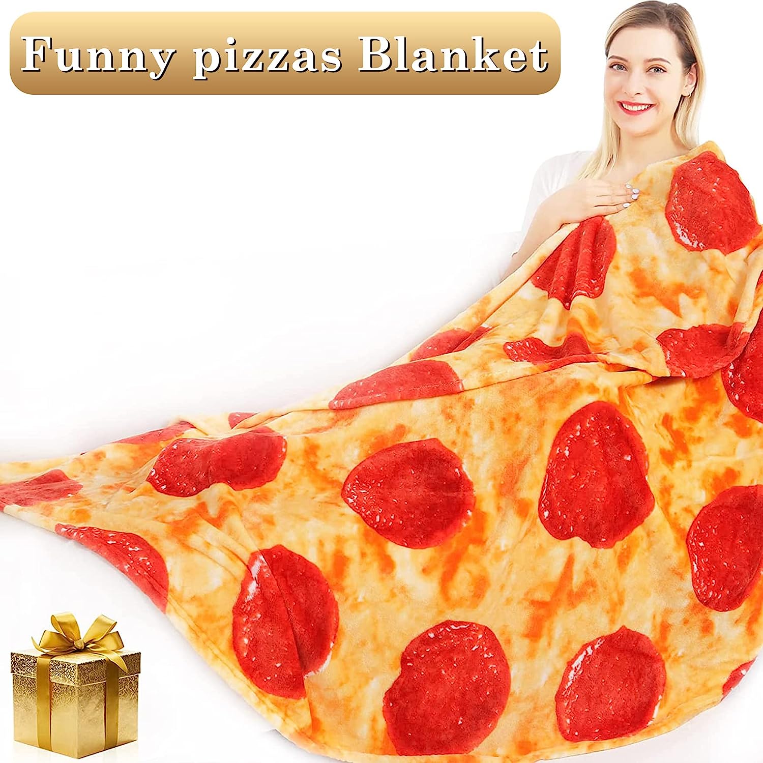 🔥Last day 70% off🔥 Pizzas Blanket for Kids and Adults