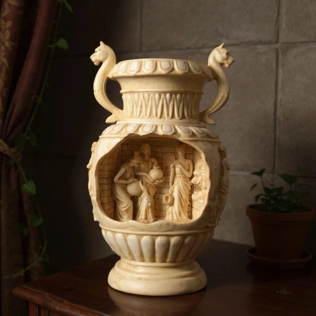 🔥Last Day 49% OFF - Indoor Neoclassical Vase Fountain Home Decor - Aegean Accents New(✨Same as in the video)