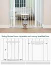 BABELIO New Version Baby Gate with Cat Door, 29.5-40