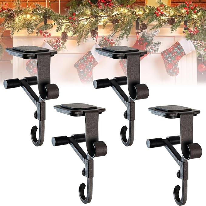 🎅🎄Early Christmas Promotion - 49% OFF 🎄2024 Heavy duty 2-in-1 garland and stocking hangers