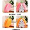 🐰Easter Early Hot Sale 40% OFF🍓Strawberry Bunny Transformed into Little Rabbit🎀 Fruit Doll Plush Toy🐰