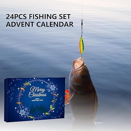 (🎄Christmas Hot Sale - 49% OFF) 🎅24Pcs Fishing Lures Christmas Advent Calendar