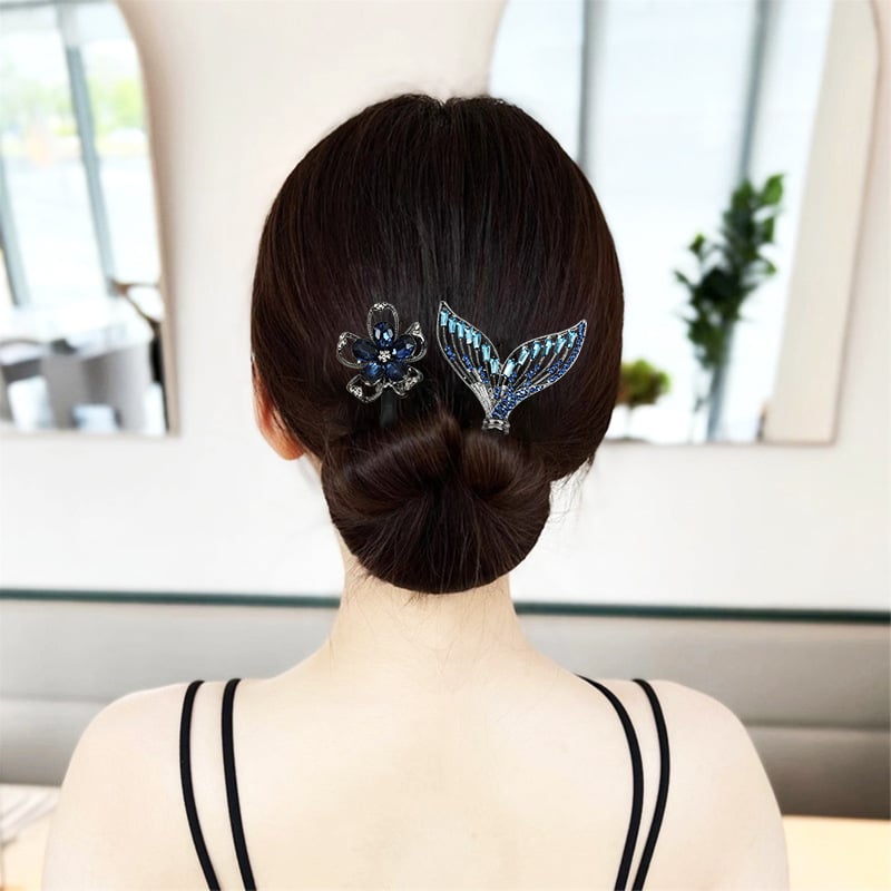 🔥2023 Hot Sale- 🌺Rhinestone Flower Hair Clip