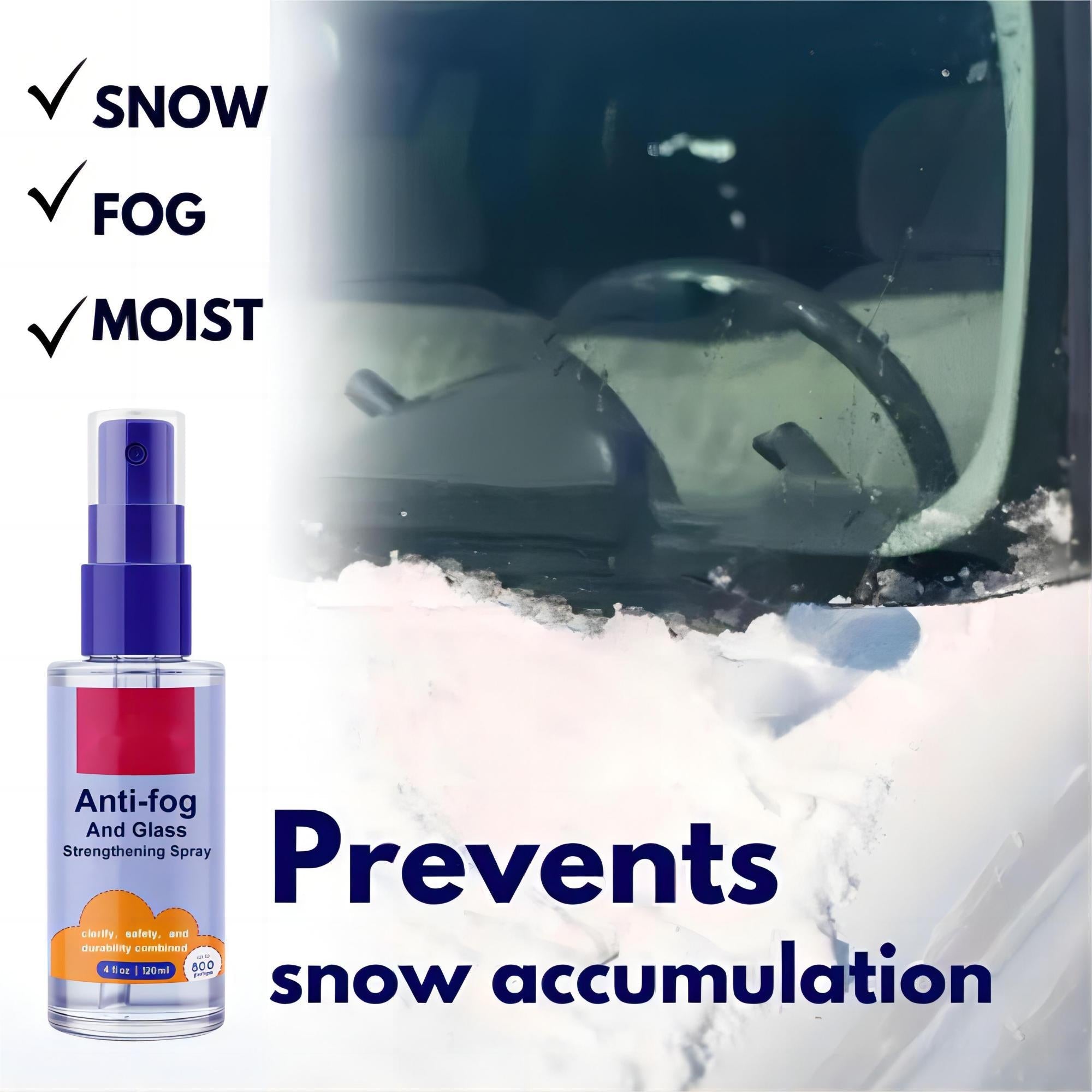 🎅🔥Buy enough and get free🎄🎊 Long-lasting Anti-Fog Spray for Windshield（50% OFF）