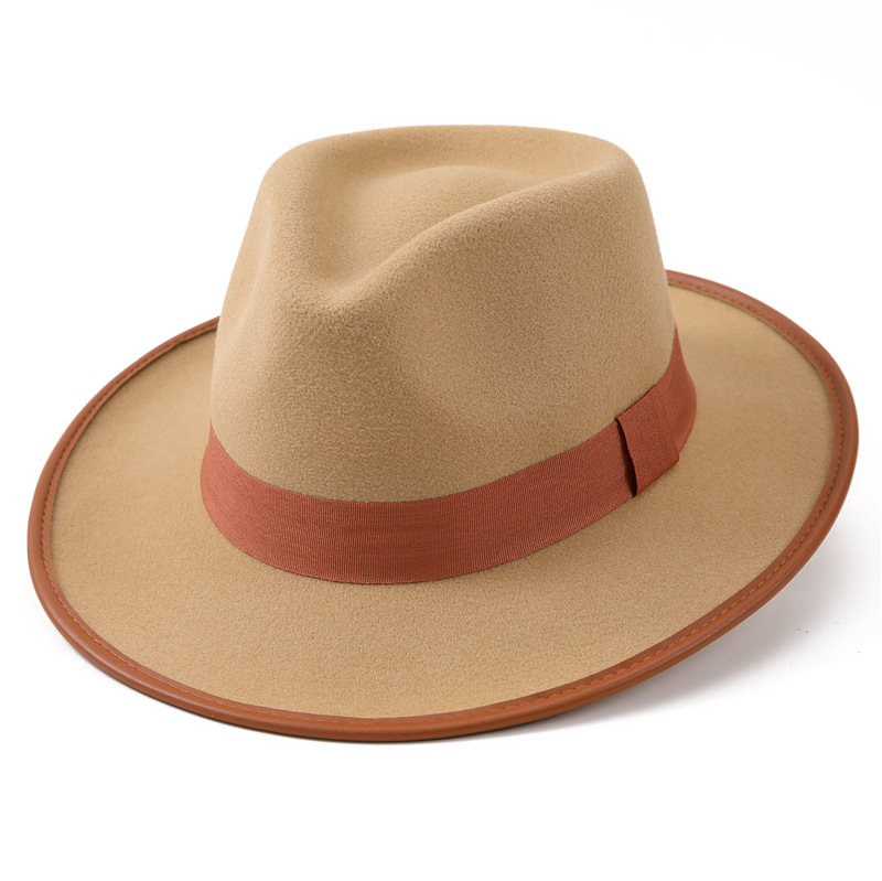 Handmade Vintage British Style Felt Hat - 