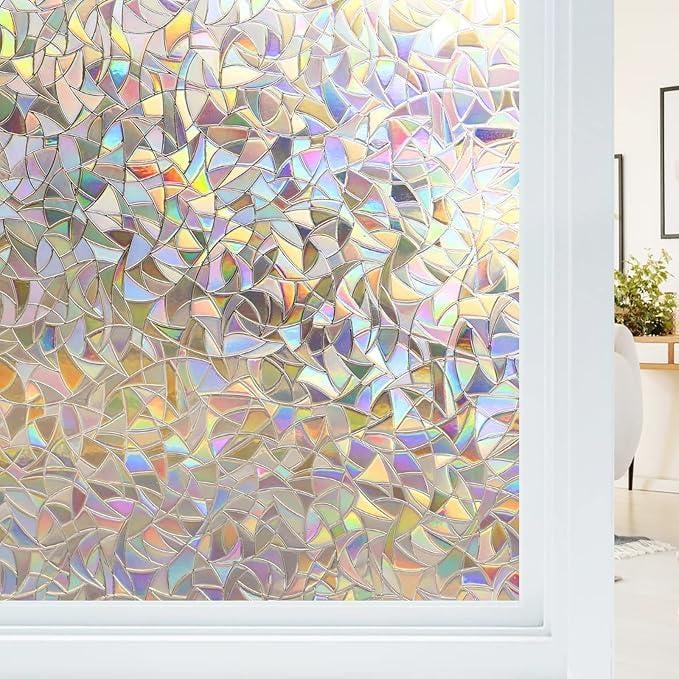 🍂TikTok Fall Mega Sale - 70% OFF🎉Stained Glass Rainbow Film Decorative Window Clings
