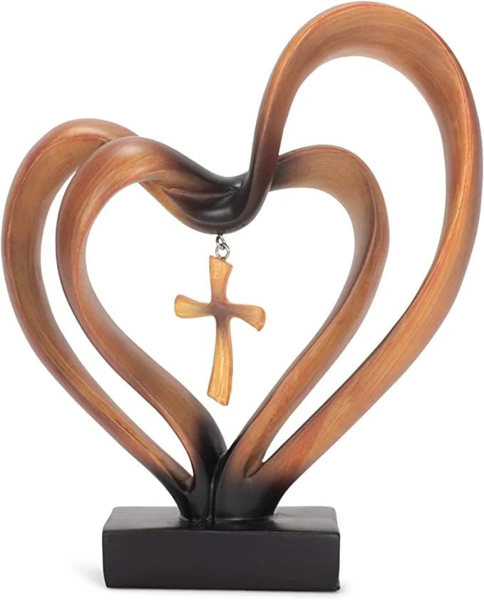 (🌲Early Christmas Sale- 50% OFF) Easter Jesus Entwined Hearts Cross💞