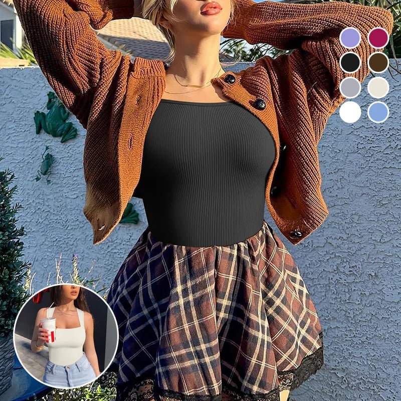 🔥Letzter Tag Verkauf 49% Rabatt ✨ Ärmellose figurformende Bodysuits mit Bauchkontrolle