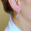 Double layered tassel elegant earrings