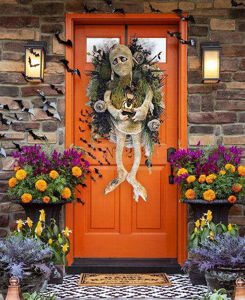 🎃LIMITED TIME OFFER💀MUMMY HALLOWEEN WREATH