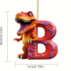 🔥Last Day Promotion - 70% OFF🎁🦖🦖Christmas Dinosaur Alphabet Ornaments🎁Customized By Your Choice Freely