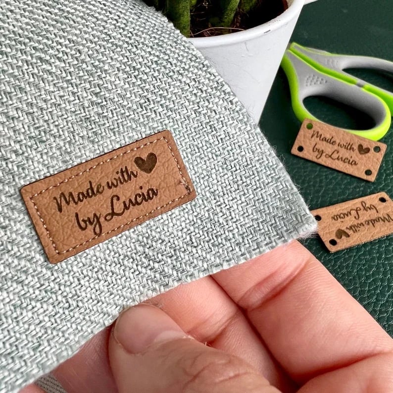 🔥Last Day Sale 49% - 🌹Small Faux leather labels| Custom tags