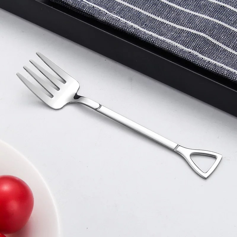 Stainless Steel Shovel Spoon, Fork For Free Gift (1 SET/3 PCS)