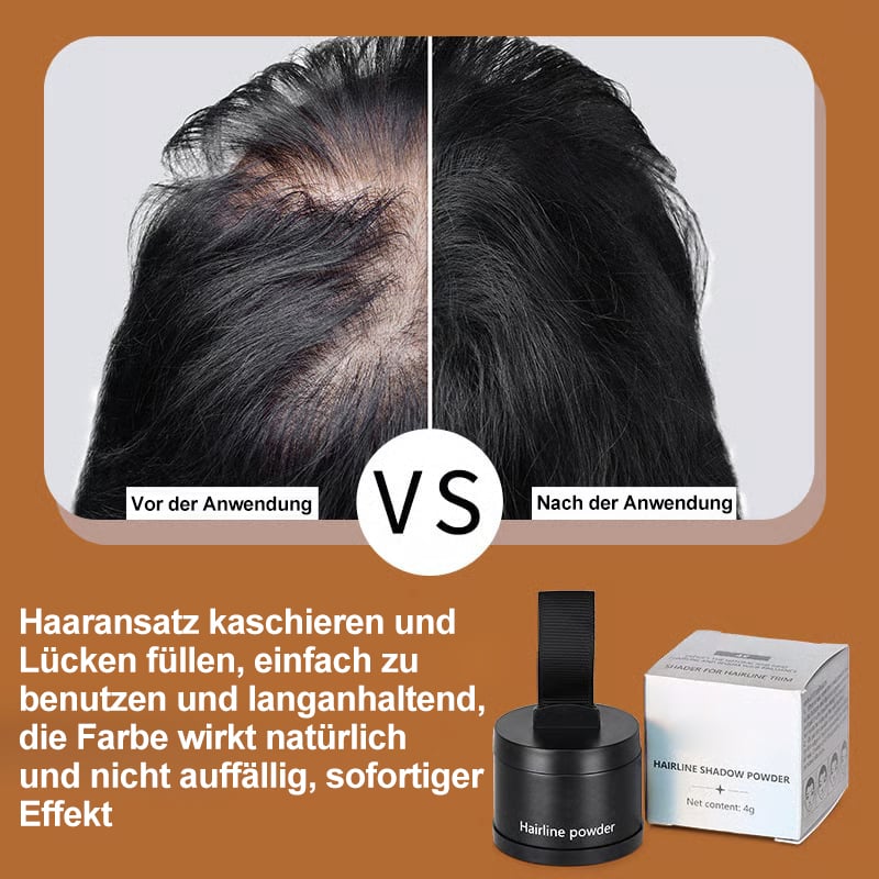 🔥Letzter Tag Verkauf 49% Rabatt🔥Haaransatzpuder – Sofortige Abdeckung für dünner werdende oder kahle Stellen