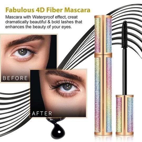 【BUY ONE GET ONE FREE】4D Silk Fiber Thick Lengthening Mascara