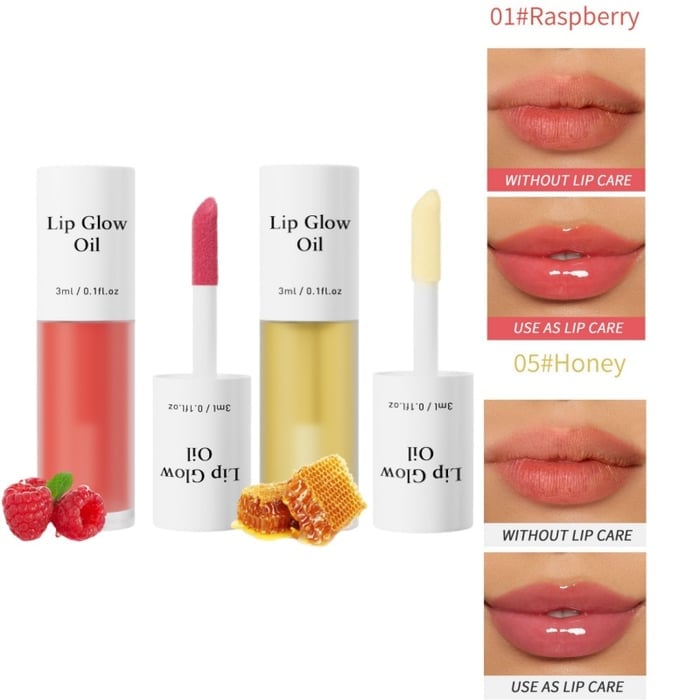 💋 Get the Perfect Pout✨ Tinted Lip Glow Oil - For Lush, Hydrated Lips with a Natural Glow! 💖