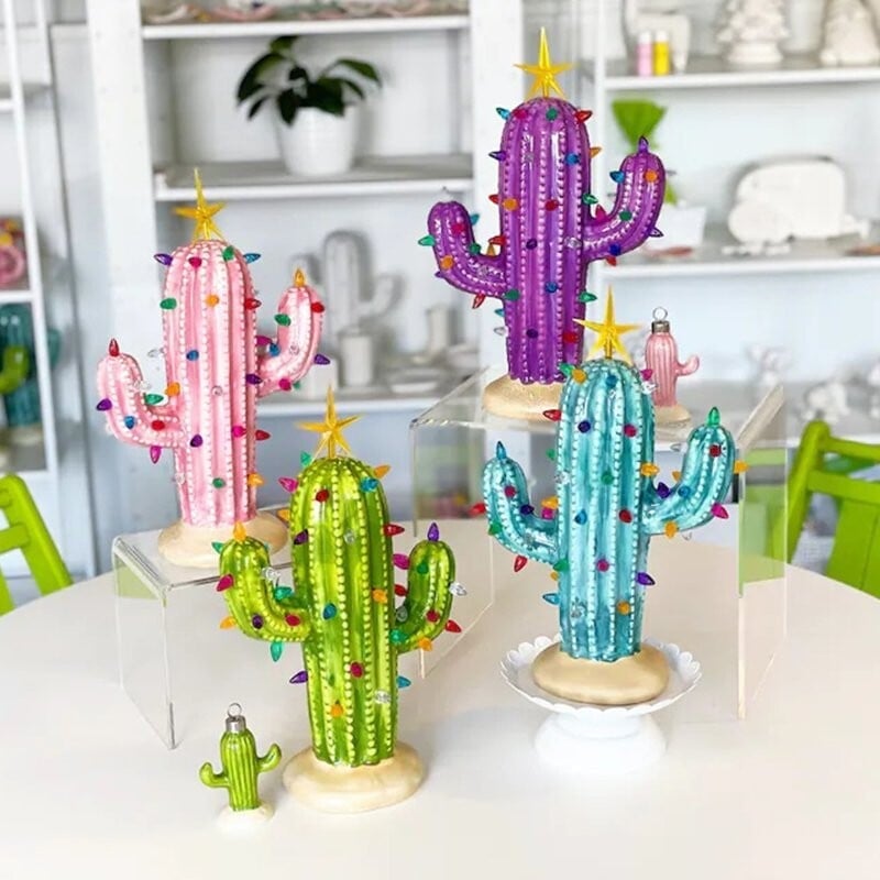 🌲Last Day Special Sale - 50% OFF🌵Vintage Christmas Luminous Cactus✨