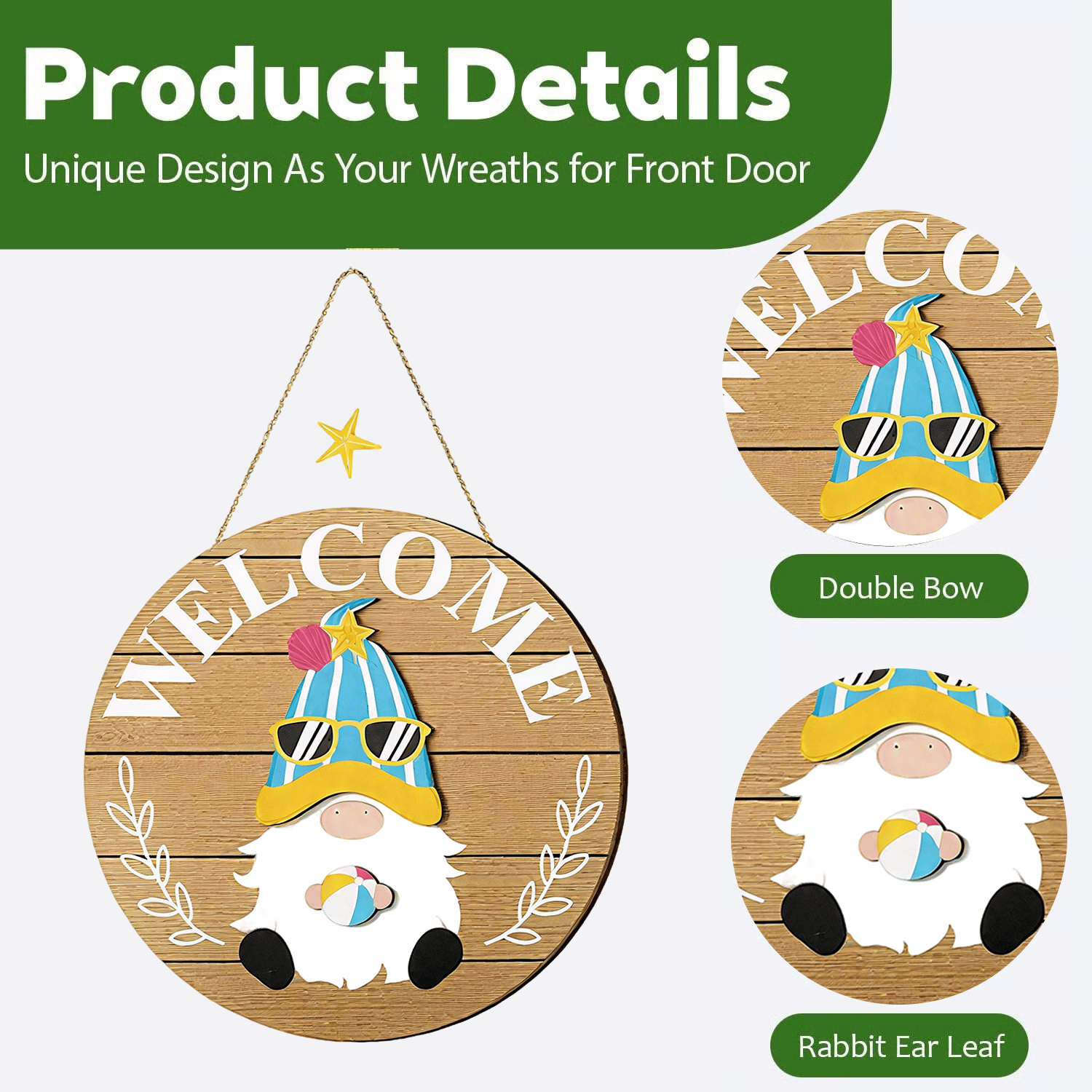 🔥Last Day Promotion 70% OFF🔥Interchangeable Gnome Welcome Sign